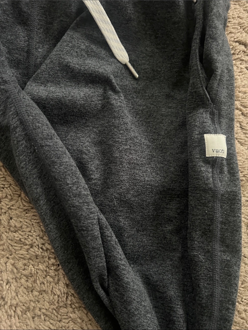 Vuori The Rise, The Shine Performance Joggers In Charcoal Heather.Size XS - Picture 7 of 8